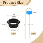 uxcell Desk Grommet, 1-9/16" Zinc Alloy Cable Hole Cover Wire Cord Organizer - Image 2