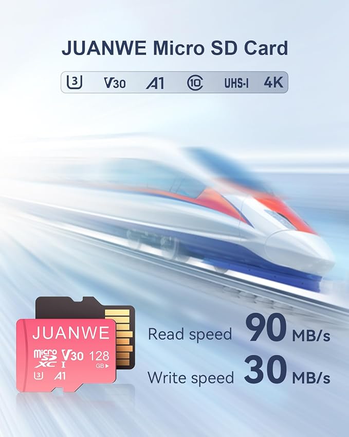 JUANWE 128GB Micro SD Card 5 Pack SD Card MicroSDXC Flash Memory Card 128 GB - Image 2