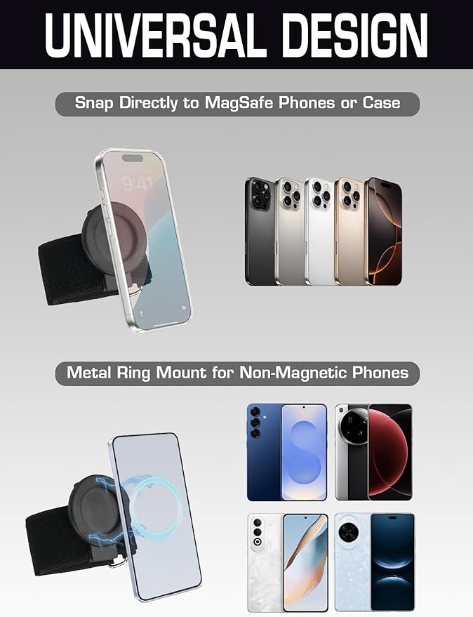 Magnetic Belt Clip Universal Wrist/Backpack Phone Holder Mount - Image 4