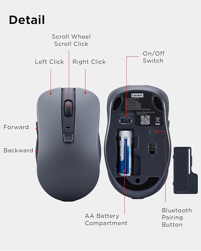 Lenovo Bluetooth Silent Mouse - Image 7