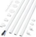 Cord Covers for Wires on Wall Extra-Long, 13.12ft TV Cord Hider Kit, Paintable by ZhiYo
