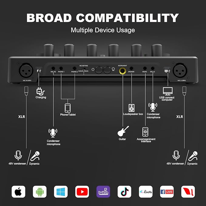 Podcast Equipment Bundle for 2, Audio Interface - Image 8