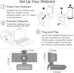 NexiGo N60 1080P Webcam with Microphone, Adjustable FOV, Software Control & - Image 6