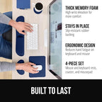 GORILLA GRIP Silky Gel Memory Foam Keyboard Wrist Rest and Mouse Pad - Image 2