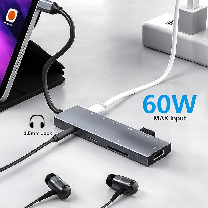 USB C Adapter Docking Station for Galaxy dex iPad Pro, USB-C Multiport Adapter - Image 6