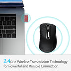 memzuoix 2.4G Wireless Mouse, 1400 DPI Computer Mouse - Image 2