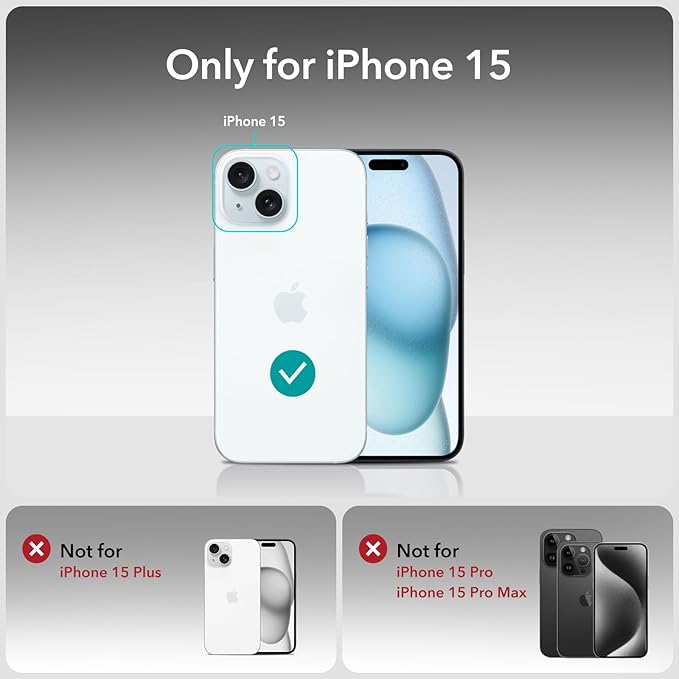 ESR 3+1 Pack for iPhone 15 Plus Screen Protector, 3 Black Edge Tempered-Glass - Image 9