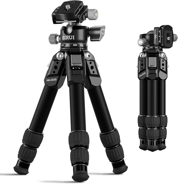 SIRUI Lightweight Mini Tripod, 1.9lbs Aluminum Desktop Table Tripod by SIRUI