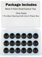 Earbud Tips - 9 Pairs, Compatible - Black - Image 6