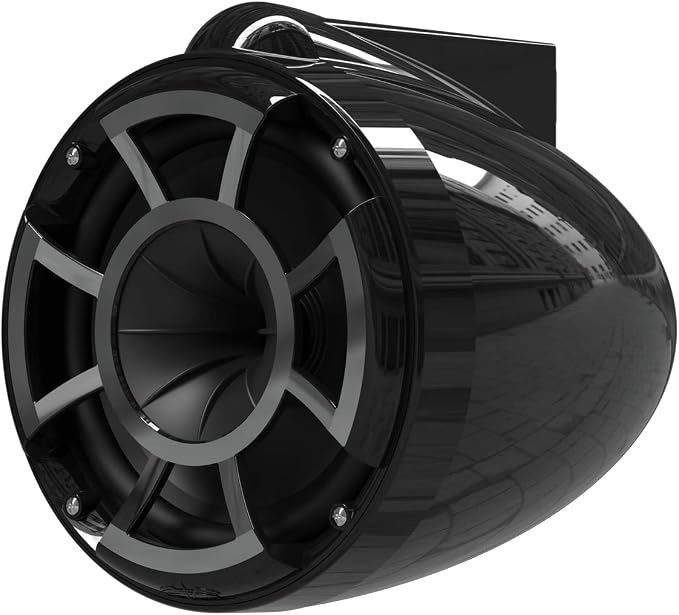 wet sounds Rev 8 Black V2 Revolution Series 8" Black Tower Speakers w/Fixed - Image 6