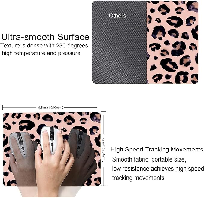 Mouse Pad, Premium-Textured Mouse Mat, Non-Slip Rubber Base Mousepad - Image 3