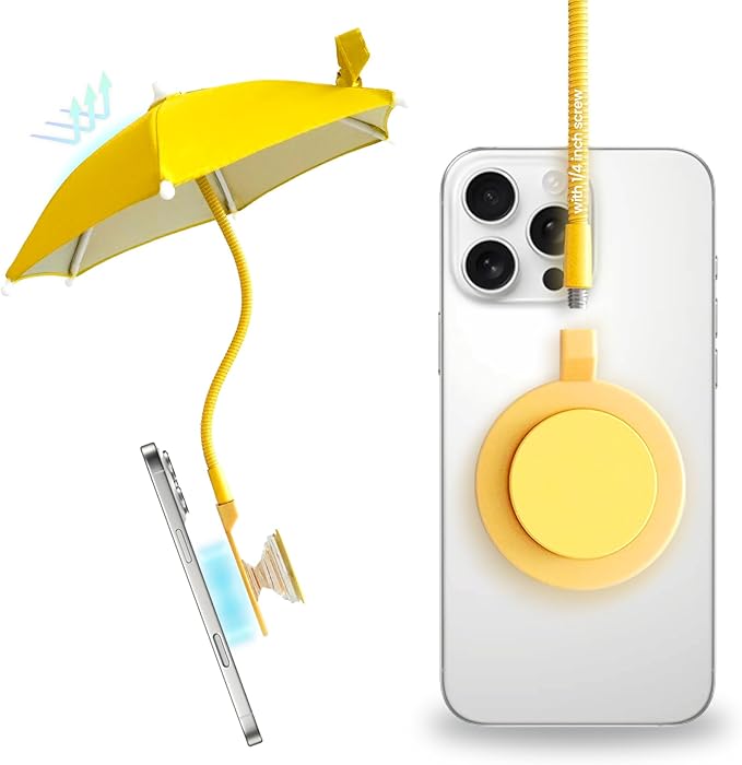 3 in 1 Magnetic Umbrella Sunshade Collapsible Expandable Phone Grip & Stand by OnTheGripofficial