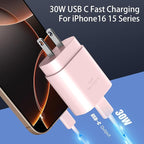 Phone 16 15 Pro Charger Fast Charging, 6.6FT Long USB C to C Charging Cable Cord - Image 3