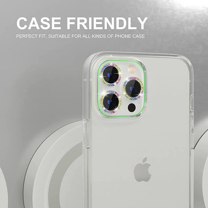 Choiche [3+1 for iPhone 13 Pro/iPhone 13 Pro Max Camera Lens Protector Bling - Image 4