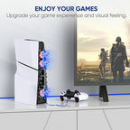 RGB PS5 Slim Light Cooling Fan, Temperature Controlled Fan Speed, Smart Memory - Image 6
