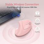 TECKNET Ergonomic Mouse Wireless, Rechargeable Mouse Wireless Silent - Image 7