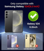 Magnetic for Samsung Galaxy S24 Case Slim Soft Silicone Bumper Shockproof - Image 2