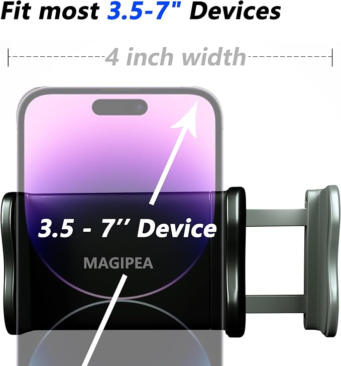 Cell Phone Clip Bed Stand Holder, - Image 4