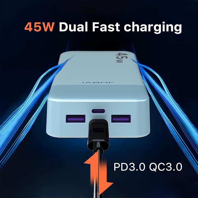 Power Bank, 20000mAh 45W Portable Charger, PD3.0 QC4.0 Fast Charging - Image 2