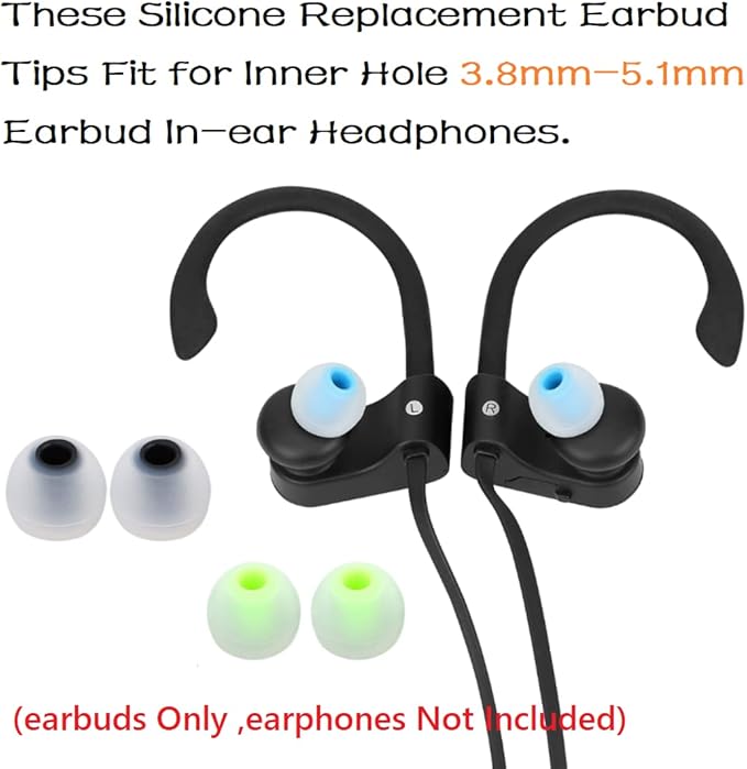 Earbuds Replacement Tips Silicone Earbud Tips Ear Gels Fit - Image 4