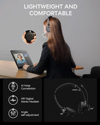 Wireless Headset with Mic for Work, Advanced Noise Reduction Microphone - Image 4