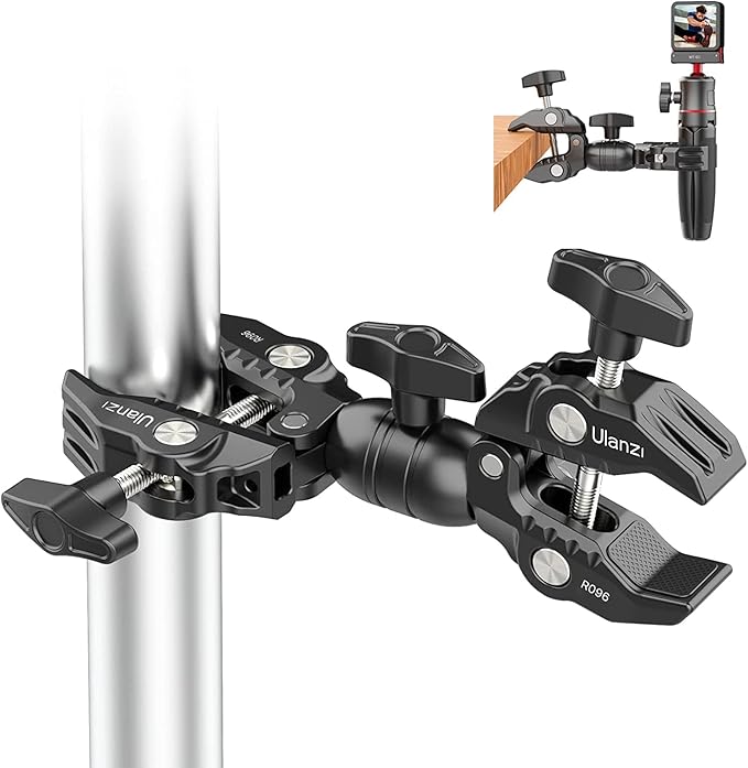 ULANZI Super Clamp Double Camera Clamp, R096 Crab Plier Clip Bracket Mount by ulanzi