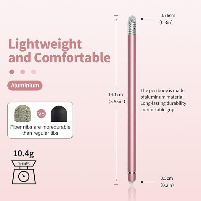5 PCS Stylus Pen for Touchscreen, 2-in-1 High Precision, Sensitive Stylus Pen - Image 2