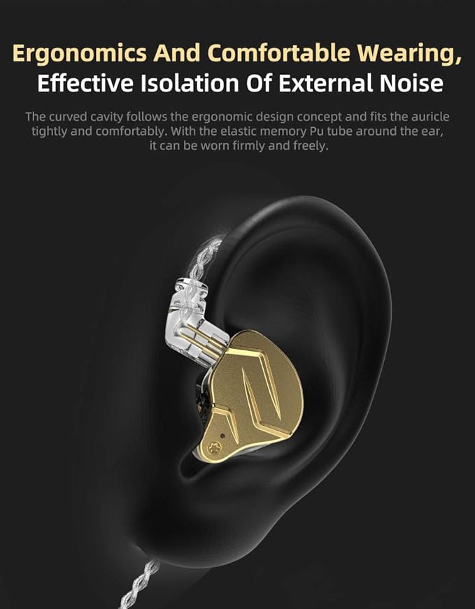 KZ ZSN Pro X in Ear Monitor Earphone 1BA 1DD Hybrid Dynamic Dual Driver IEM - Image 7