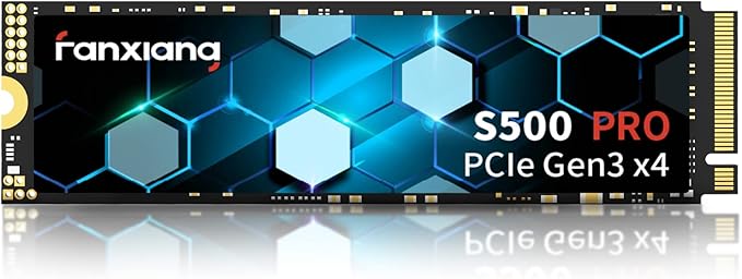 S500 Pro 256GB NVMe SSD M.2 PCIe Gen3x4 2280 Internal Solid State Drive by fanxiang
