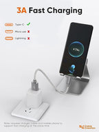 CableCreation USB A to USB C Short Cable 1FT 10Gbps, 3A Fast Charging, USB-C - Image 3