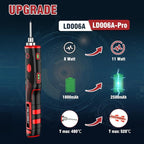 FrogBro Upgrade 11W 2500mAh Cordless Soldering Iron Kit, Max 968℉ Fast Heating - Image 2