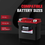 YTX14L-BS Lithium 12V 8Ah 480CCA LiFePO4 Motorcycle Battery, Powersports Battery - Image 4