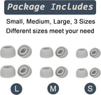 6 Pairs Replacement Eartips for Samsung Galaxy Buds Pro Headphones, Silicone - Image 3
