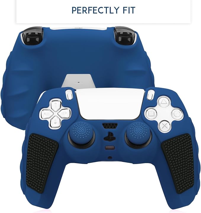 SIKEMAY Anti-Slip PS5 Controller Skin, Soft Thicken Non-Slip Studded Silicone - Image 2
