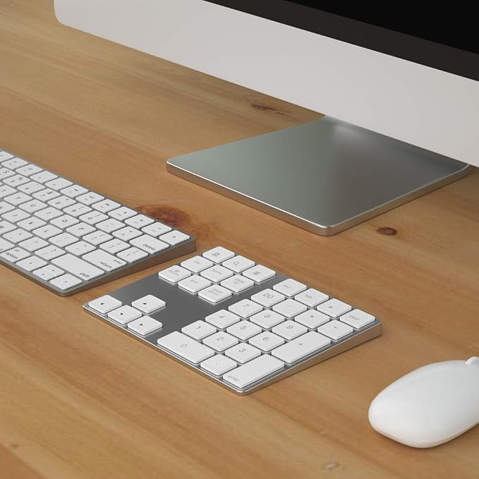 Bluetooth Number Pad, Wireless Numeric Keypad, USB-C Rechargeable External - Image 6