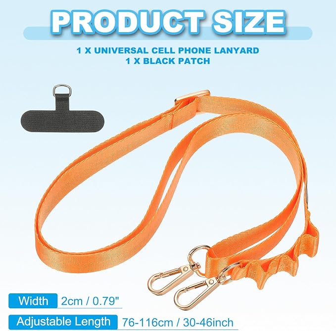 PATIKIL Universal Cell Phone Lanyard, Adjustable Crossbody Phone Strap - Image 2