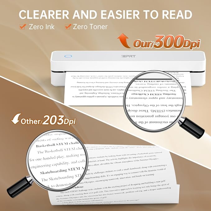 iDPRT MT610 Portable Thermal Printer, Mobile-Travel-Printers, - Image 3