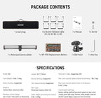 NEEWER 47.2"/120cm Motorized Camera Slider, App Wireless Control DSLR Carbon - Image 7