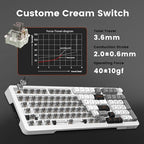 Redragon Wireless Mechanical Keyboard, 3 Mode Gasket Mounted RGB Gaming Keyboard - Image 3
