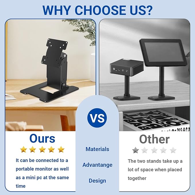 Touch LCD Monitor&All in One PC Stand All Metal Holder Sturdy - Image 4