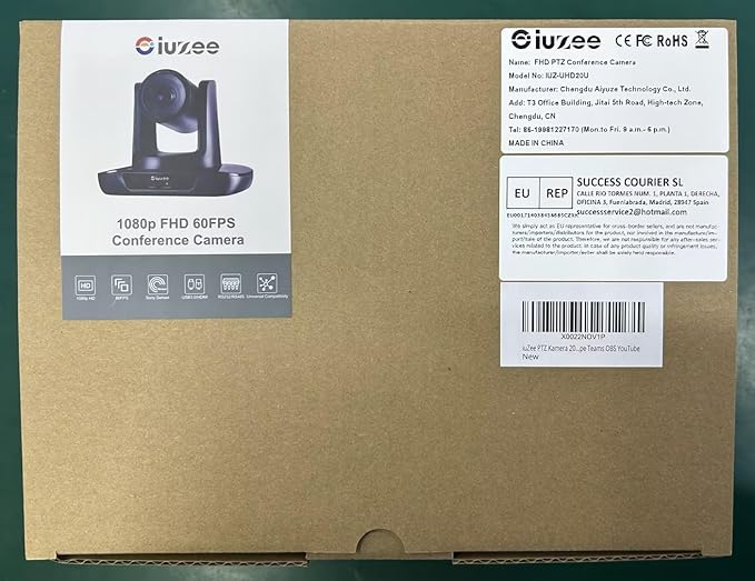 PTZ Camera 20X Optical Zoom Conference Room USB3.0 HDMI 1080P 60FPS Wide Angle - Image 10