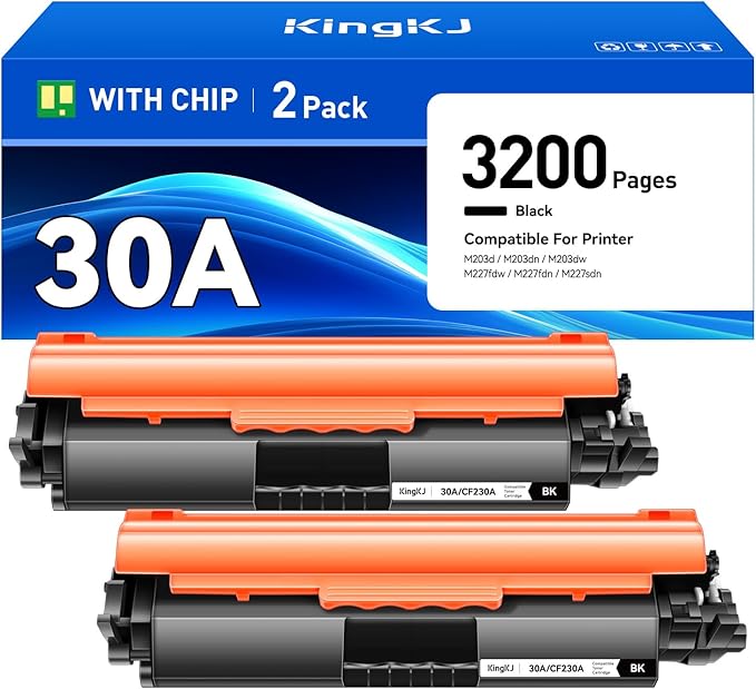 30A Black Toner Cartridge 2-Pack by KingKJInkToner