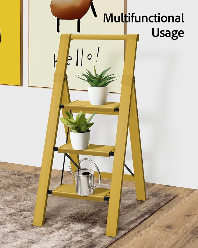Taranta 3 Step Ladder, Lightweight Aluminum Step Stool - Image 8