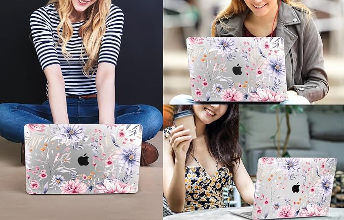 CISSOOK Flower Case for MacBook Air 13.6 Inch M4 M3 M2 Chip Model A3240 A3113 - Image 7