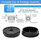 12 Pcs Cable Grommet, Snap Bushing 1-9/16" Mounting Diameter, Flexible - Image 9