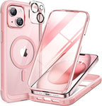 Miracase Glass Series for iPhone 15 Case Full-Body Magnetic Case by Miracase