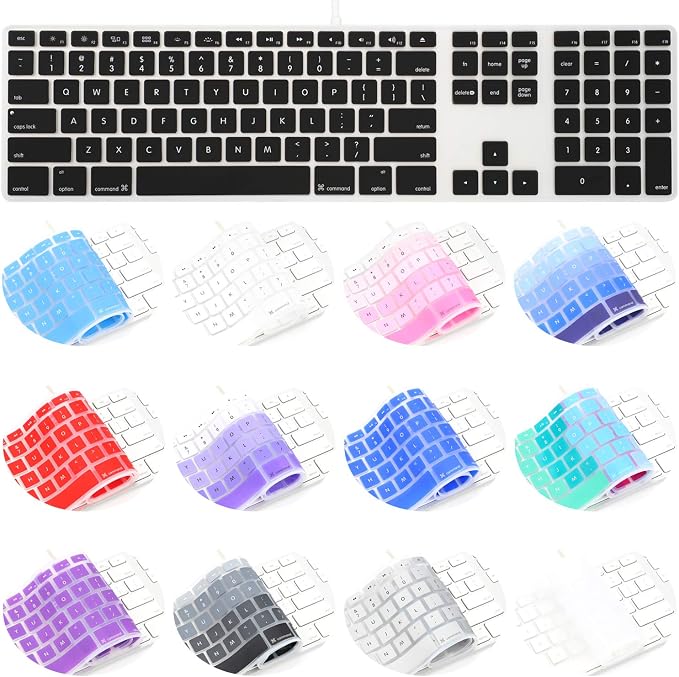 Allinside Black Keyboard Cover for iMac USB Keyboard A1243 MB110LL/B - Image 7