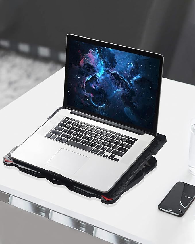 AICHESON Laptop Cooling Pad 5 Fans Up to 17.3 Inch Heavy Notebook Cooler - Image 8