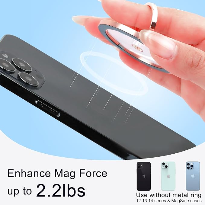 Magnetic Phone Grip for MagSafe, EI Sonador Magnet Phone Ring Holder, Compatible - Image 3