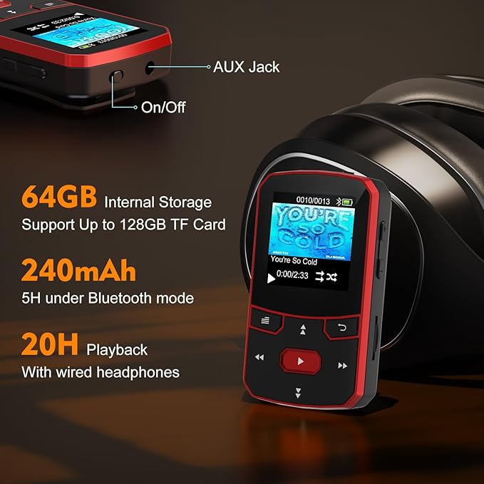 RUIZU 64GB Clip MP3 Player - Image 3